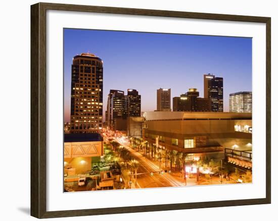 Washington Street and Bank of America Tower, Phoenix, Arizona-Richard Cummins-Framed Photographic Print