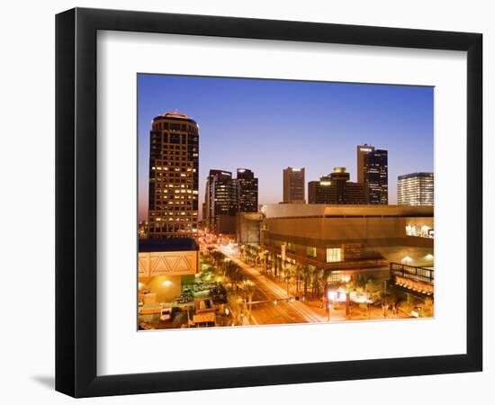 Washington Street and Bank of America Tower, Phoenix, Arizona-Richard Cummins-Framed Photographic Print