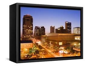 Washington Street and Bank of America Tower, Phoenix, Arizona-Richard Cummins-Framed Stretched Canvas