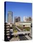 Washington Street and Skyline, Phoenix, Arizona, United States of America, North America-Richard Cummins-Stretched Canvas