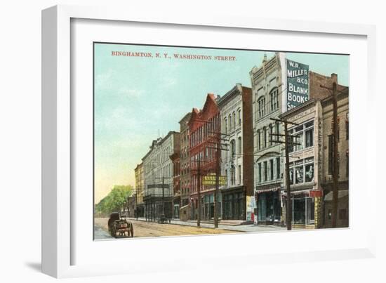 Washington Street, Binghamton-null-Framed Premium Giclee Print