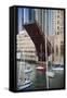 Washington Street Bridge Lift Chicago-Steve Gadomski-Framed Stretched Canvas