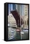 Washington Street Bridge Lift Chicago-Steve Gadomski-Framed Stretched Canvas