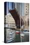 Washington Street Bridge Lift Chicago-Steve Gadomski-Stretched Canvas