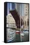 Washington Street Bridge Lift Chicago-Steve Gadomski-Framed Stretched Canvas