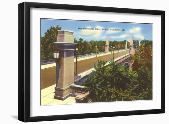 Washington Street Bridge, Wilmington, Delaware-null-Framed Art Print