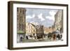 Washington Street in Boston, Including Ticknor & Fields' Old Corner Bookstore, 1850s-null-Framed Giclee Print