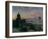 Washington Street, Indianapolis at Dusk, 1892-1895-Theodor Groll-Framed Giclee Print