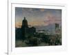 Washington Street, Indianapolis at Dusk, 1892-1895-Theodor Groll-Framed Giclee Print