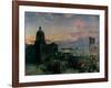 Washington Street, Indianapolis At Dusk-Theodor Groll-Framed Giclee Print