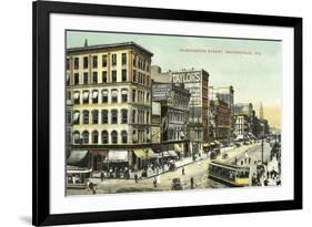 Washington Street, Indianapolis-null-Framed Art Print