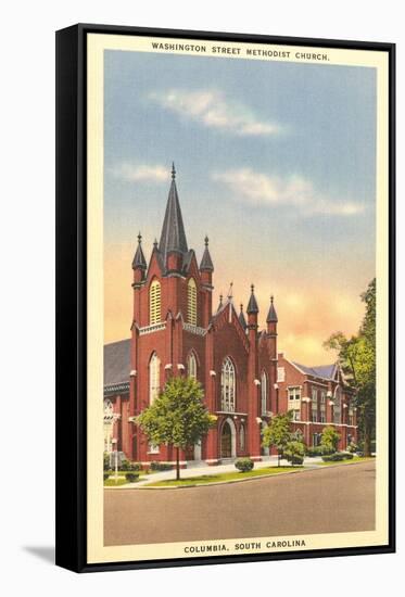 Washington Street Methodist, Columbia-null-Framed Stretched Canvas