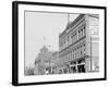 Washington Street, Showing Opera House, Marquette, Mich.-null-Framed Photo