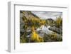 Washington, Subalpine Larch Surround Horseshoe Lake, Alpine Lakes Wilderness-Gary Luhm-Framed Photographic Print