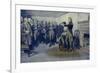 Washington takes leave of his officers-Howard Pyle-Framed Giclee Print