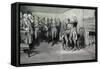 Washington takes leave of his officers-Howard Pyle-Framed Stretched Canvas