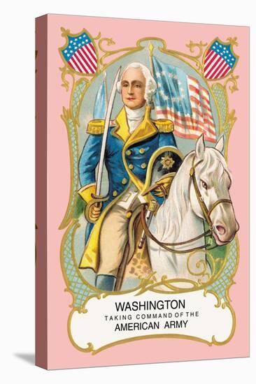 Washington Taking Command of the American Army-null-Stretched Canvas