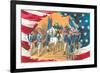 Washington Taking Command of the Army-null-Framed Art Print