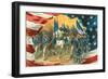 Washington Taking Command of the Army-null-Framed Art Print