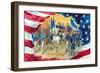 Washington Taking Command of the Army-null-Framed Art Print