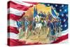 Washington Taking Command of the Army-null-Stretched Canvas