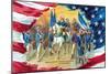 Washington Taking Command of the Army-null-Mounted Art Print