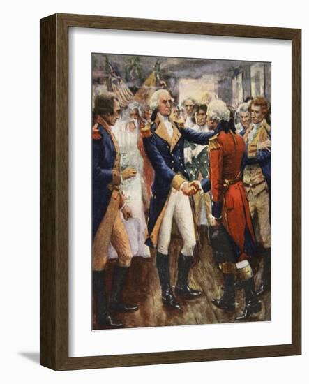 Washington Taking Leave of His Officers-Arthur C. Michael-Framed Giclee Print