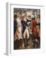 Washington Taking Leave of His Officers-Arthur C. Michael-Framed Giclee Print