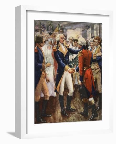 Washington Taking Leave of His Officers-Arthur C. Michael-Framed Giclee Print