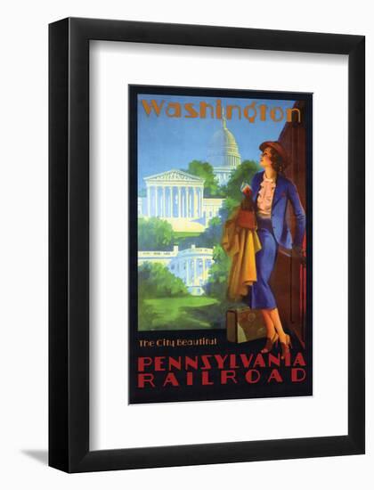 Washington the Beautiful City-null-Framed Art Print