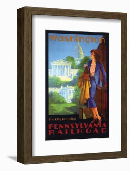 Washington the Beautiful City-null-Framed Art Print