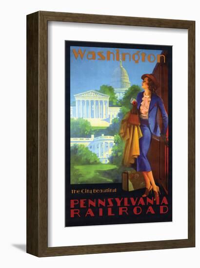 Washington the Beautiful City-null-Framed Art Print