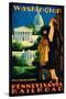 Washington, the City Beautiful', Advertisement for Pennsylvania Railroad-null-Stretched Canvas