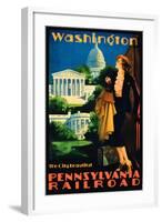 Washington, the City Beautiful', Advertisement for Pennsylvania Railroad-null-Framed Giclee Print