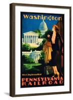 Washington, the City Beautiful', Advertisement for Pennsylvania Railroad-null-Framed Giclee Print