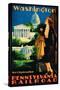 Washington, the City Beautiful', Advertisement for Pennsylvania Railroad-null-Stretched Canvas