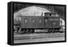 Washington - Union Pacific Caboose-Lantern Press-Framed Stretched Canvas