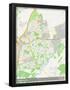 Washington, United Kingdom Map-null-Framed Poster