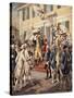 Washington Visiting Rochambeau at French Embassy-H.a. Ogden-Stretched Canvas