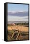 Washington, Walla Walla Co, Whitman Mission Nhs, Oregon Trail Fence-Brent Bergherm-Framed Stretched Canvas