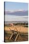 Washington, Walla Walla Co, Whitman Mission Nhs, Oregon Trail Fence-Brent Bergherm-Stretched Canvas