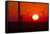 Washington, Walla Walla. Windmills. Stateline Wind Project-Brent Bergherm-Framed Stretched Canvas