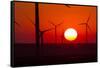 Washington, Walla Walla. Windmills. Stateline Wind Project-Brent Bergherm-Framed Stretched Canvas