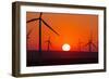 Washington, Walla Walla. Windmills. Stateline Wind Project-Brent Bergherm-Framed Photographic Print