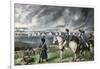Washington Watching Evacuation of British Troops From Boston, 1776-null-Framed Giclee Print