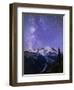 Washington, White River Valley Looking Toward Mt. Rainier on a Starlit Night with the Milky Way-Gary Luhm-Framed Premium Photographic Print