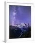 Washington, White River Valley Looking Toward Mt. Rainier on a Starlit Night with the Milky Way-Gary Luhm-Framed Photographic Print