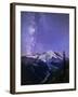 Washington, White River Valley Looking Toward Mt. Rainier on a Starlit Night with the Milky Way-Gary Luhm-Framed Photographic Print