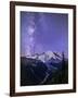 Washington, White River Valley Looking Toward Mt. Rainier on a Starlit Night with the Milky Way-Gary Luhm-Framed Photographic Print