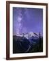 Washington, White River Valley Looking Toward Mt. Rainier on a Starlit Night with the Milky Way-Gary Luhm-Framed Photographic Print